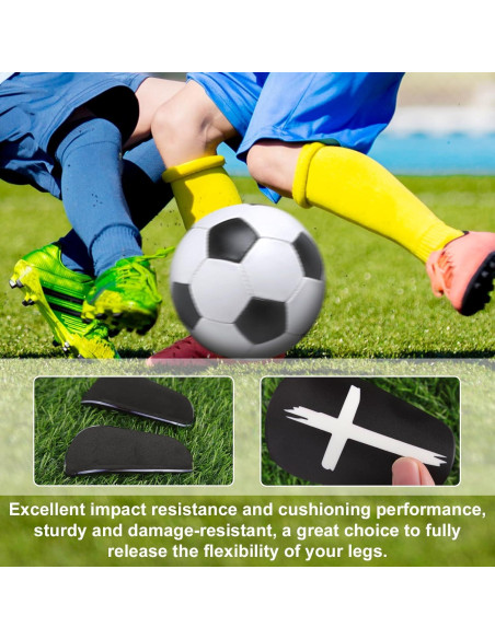 2 Pares de Espinilleras de Fútbol NQEUEPN Mini 8x5 cm