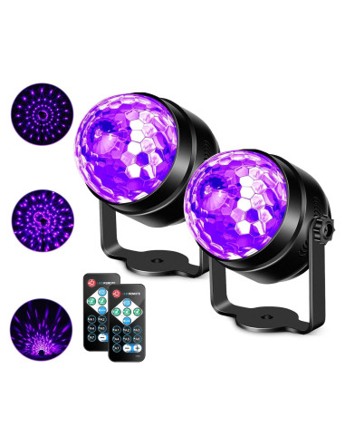 Luces UV Litake 6W Estroboscópicas con Control Remoto