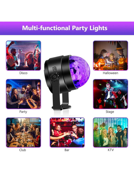 Luces UV Litake 6W Estroboscópicas con Control Remoto