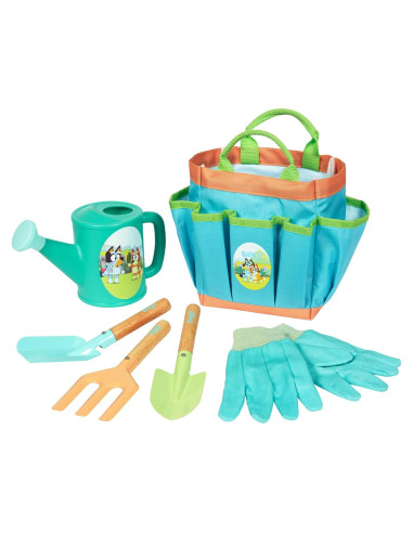 Set de Jardinería Bluey para Niños | Incluye Regadera y Guantes