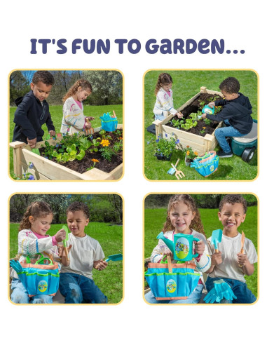 Set de Jardinería Bluey para Niños | Incluye Regadera y Guantes