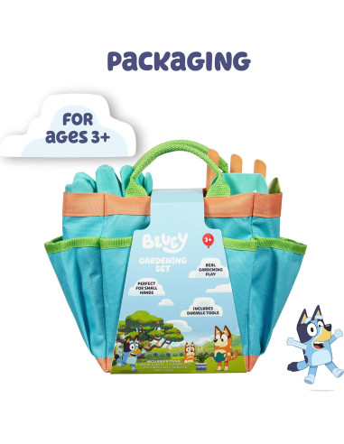 Set de Jardinería Bluey para Niños | Incluye Regadera y Guantes