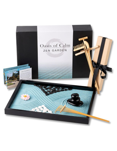 Jardín Zen Island Falls Home 28x20 cm Decoración Japonesa