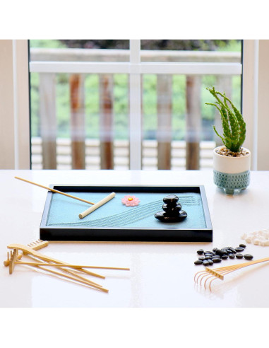 Jardín Zen Island Falls Home 28x20 cm Decoración Japonesa