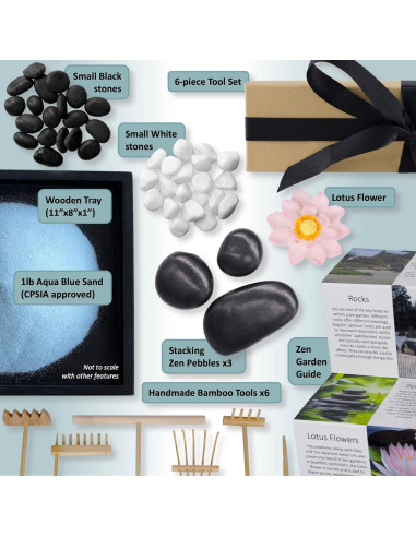 Jardín Zen Island Falls Home 28x20 cm Decoración Japonesa