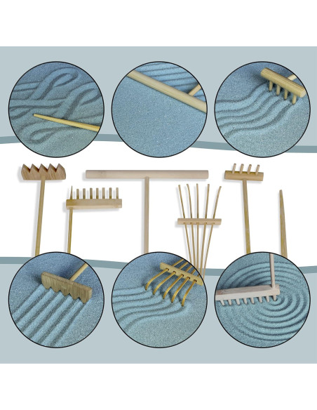 Jardín Zen Island Falls Home 28x20 cm Decoración Japonesa