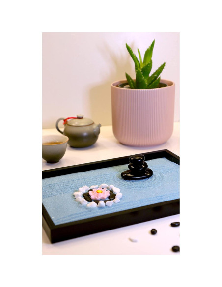 Jardín Zen Island Falls Home 28x20 cm Decoración Japonesa