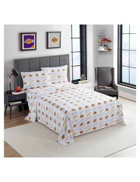 Sábanas Doble NORTHWEST Los Angeles Lakers 3 Piezas