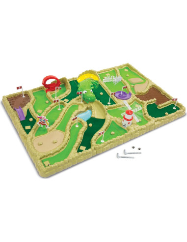 Mini Golf Electrónico Arcade - 9 Hoyos 42x66 cm para 1-4 Jugadores