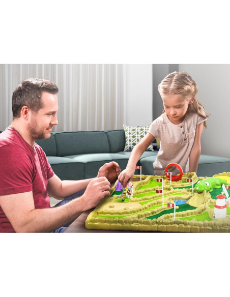 Mini Golf Electrónico Arcade - 9 Hoyos 42x66 cm para 1-4 Jugadores