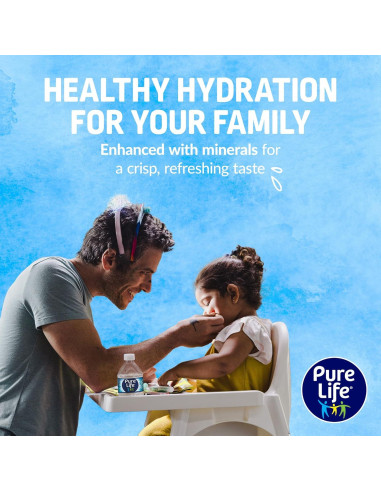 Agua Purificada Pure Life 24 Botellas 240 ml Sabor Fresco