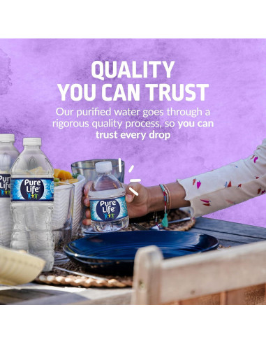 Agua Purificada Pure Life 24 Botellas 240 ml Sabor Fresco