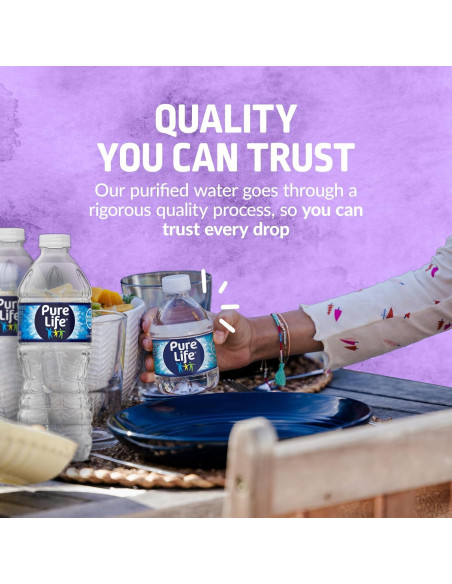 Agua Purificada Pure Life 24 Botellas 240 ml Sabor Fresco
