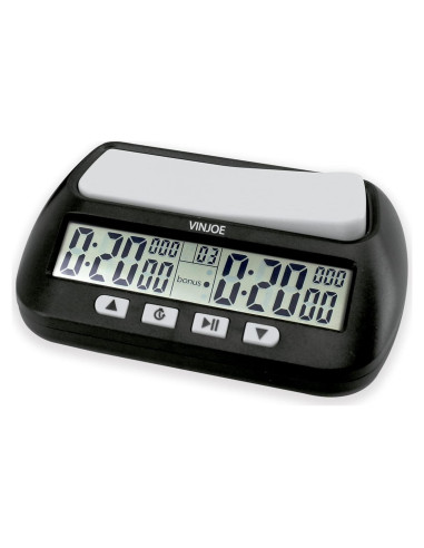 Reloj de Ajedrez Digital VINJOE Portátil con 4 Funciones