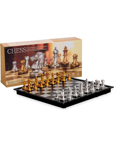 Juego de Ajedrez Magnético Big Mo's Toys Plegable 24.6 cm