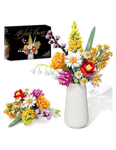 Juego de Construcción de Flores Amoyasite 1070 Piezas