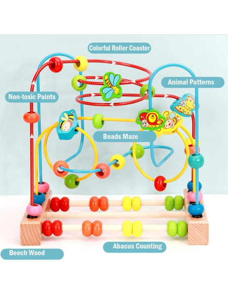 Juguete Laberinto de Perlas Joqutoys para Niños 1-3 Años