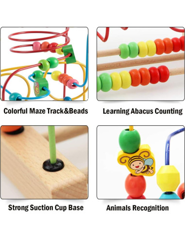 Juguete Laberinto de Perlas Joqutoys para Niños 1-3 Años