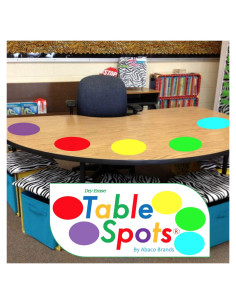 Puntos de Mesa Abaco Brands 10 Círculos Borrado en Seco