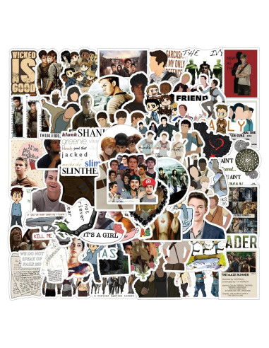 62 Stickers The Maze Runner UYNIIAW Impermeables para Laptop