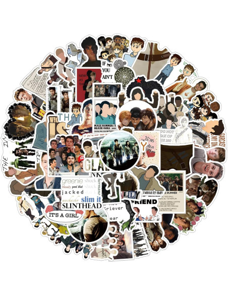 62 Stickers The Maze Runner UYNIIAW Impermeables para Laptop