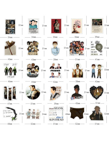 62 Stickers The Maze Runner UYNIIAW Impermeables para Laptop