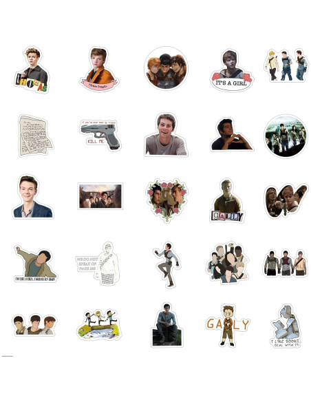 62 Stickers The Maze Runner UYNIIAW Impermeables para Laptop