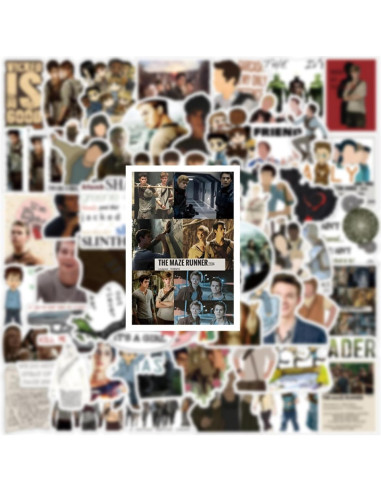 62 Stickers The Maze Runner UYNIIAW Impermeables para Laptop