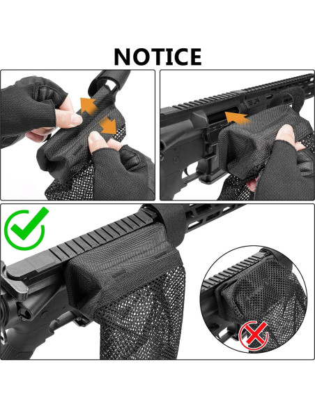 Colector de Cartuchos CVLIFE Táctico Negro con Malla Resistente