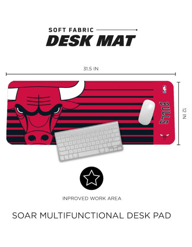Alfombrilla SOAR NBA Chicago Bulls 80x30 cm Antideslizante