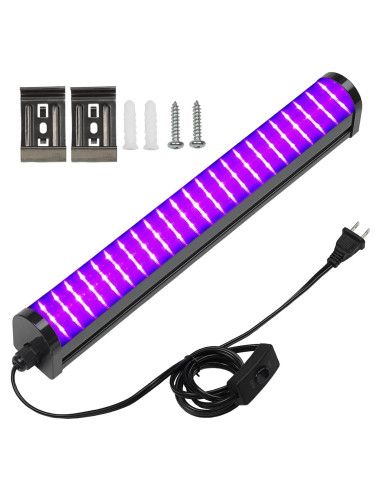 Barra de luz negra LED 25W CICINY 72 chips UV 395-405nm