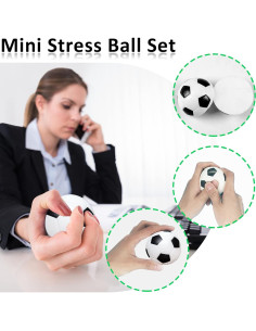 Mini Pelotas de Estrés de Fútbol Oleitodh 96 Pcs 5 cm 2