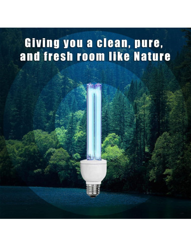 Bombilla UVC 25W BAIMNOCM 2 Paquete Libre de Ozono