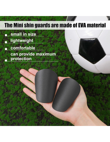 4 Piezas Espinilleras Mini NQEUEPN 8x5 cm Fútbol Unisex