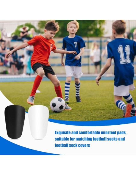 4 Piezas Espinilleras Mini NQEUEPN 8x5 cm Fútbol Unisex