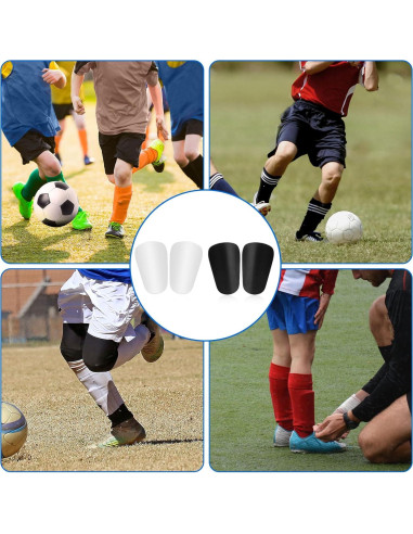 4 Piezas Espinilleras Mini NQEUEPN 8x5 cm Fútbol Unisex