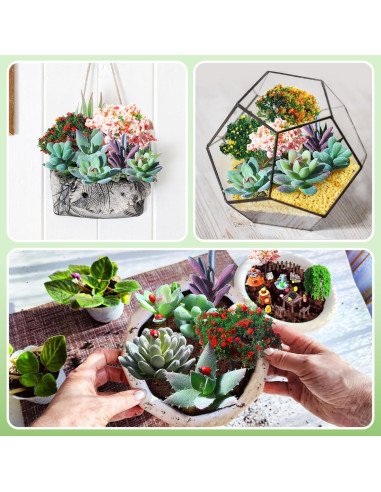 116 Piezas Accesorios Jardín Miniatura WinnerWhy Decoración