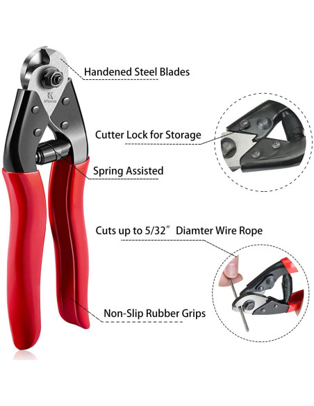 Cable de Acero Inoxidable 1/8" (0,32 cm) 100FT (30,48 m) YaJing