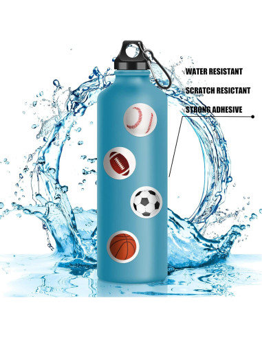 Calcomanías Deportivas Outus 200 Piezas Vinilo Multicolor