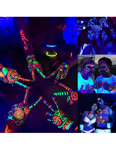 Tira LED UV 2M LYGZM 120 LEDs Luz Negra USB Efecto Fiesta