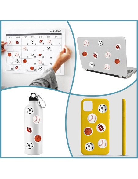 Calcomanías Deportivas Outus 200 Piezas Vinilo Multicolor