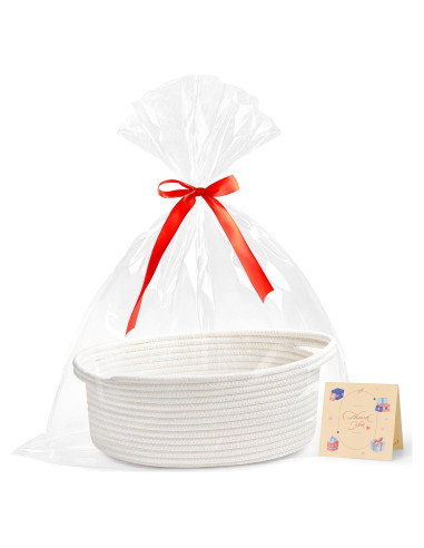 Cesta de Almacenamiento Yeeeasy Blanca 31.75x21.59x13.97 cm