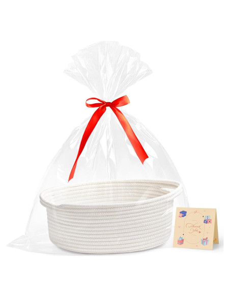 Cesta de Almacenamiento Yeeeasy Blanca 31.75x21.59x13.97 cm