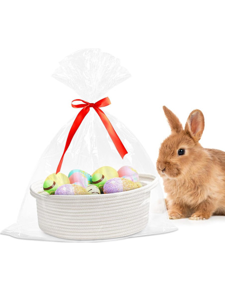 Cesta de Almacenamiento Yeeeasy Blanca 31.75x21.59x13.97 cm