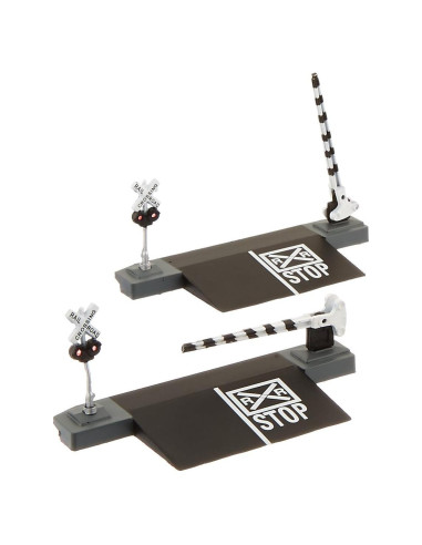 Accesorios de Escenografía Bachmann - Barreras de Cruce Dobles Escala N