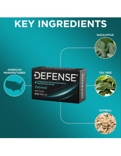 Jabón en Barra Natural Defense 119g con Avena y Eucalipto 2