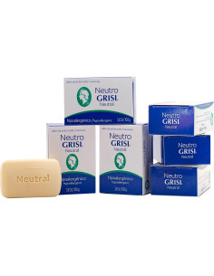 Jabón Grisi Neutral Hipoalergénico 6x99g Sin Fragancia 2