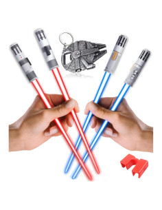 Palillos de Sable de Luz LED Sabersticks 2 Pares Azul Rojo