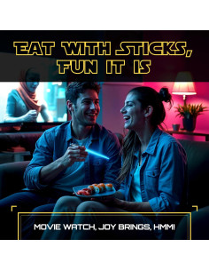 Palillos de Sable de Luz LED Sabersticks 2 Pares Azul Rojo 2