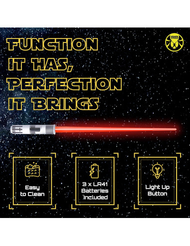 Palillos de Sable de Luz LED Sabersticks 2 Pares Azul Rojo